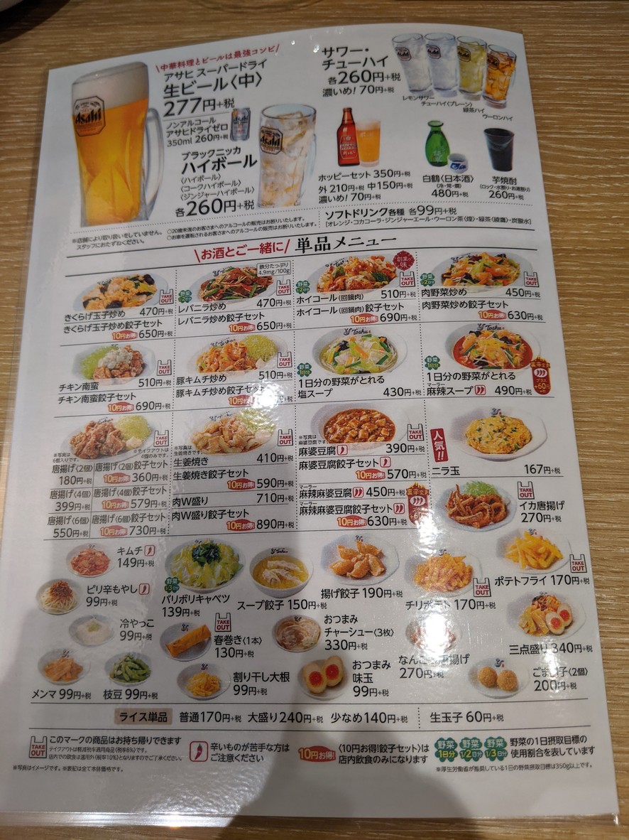 Renge Shokudo Toshu Yōga menu 7