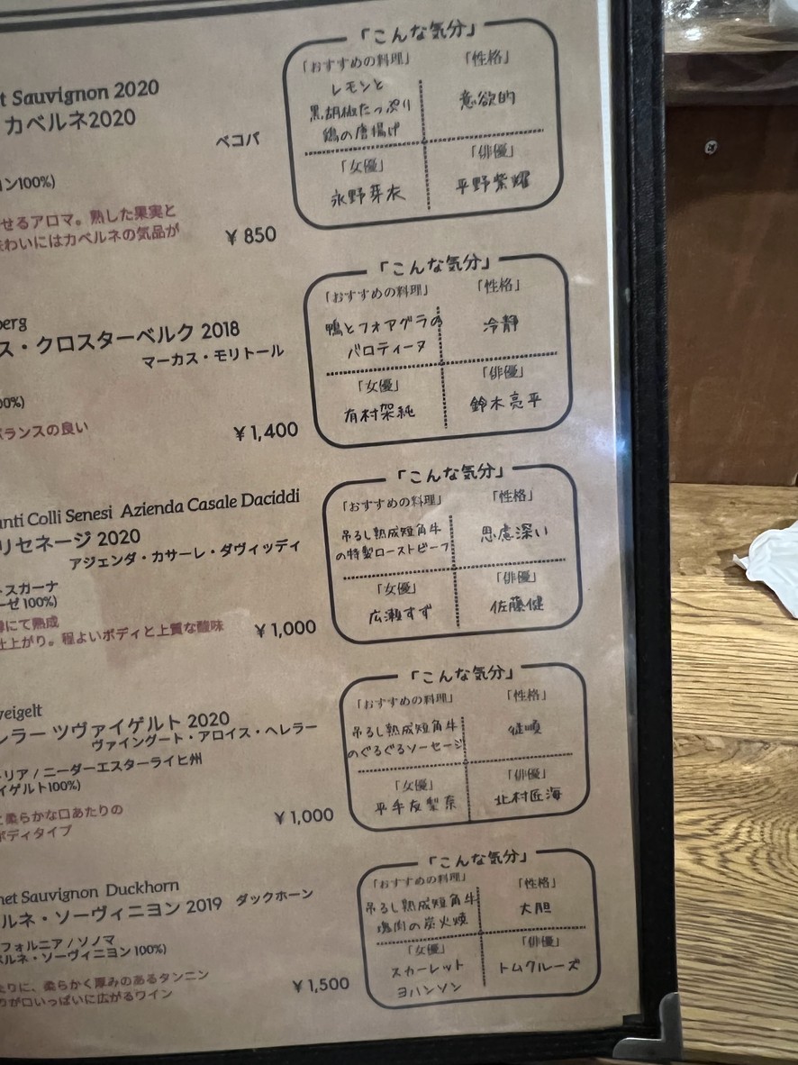 Wagyu beef Nakameguro grill menu 3
