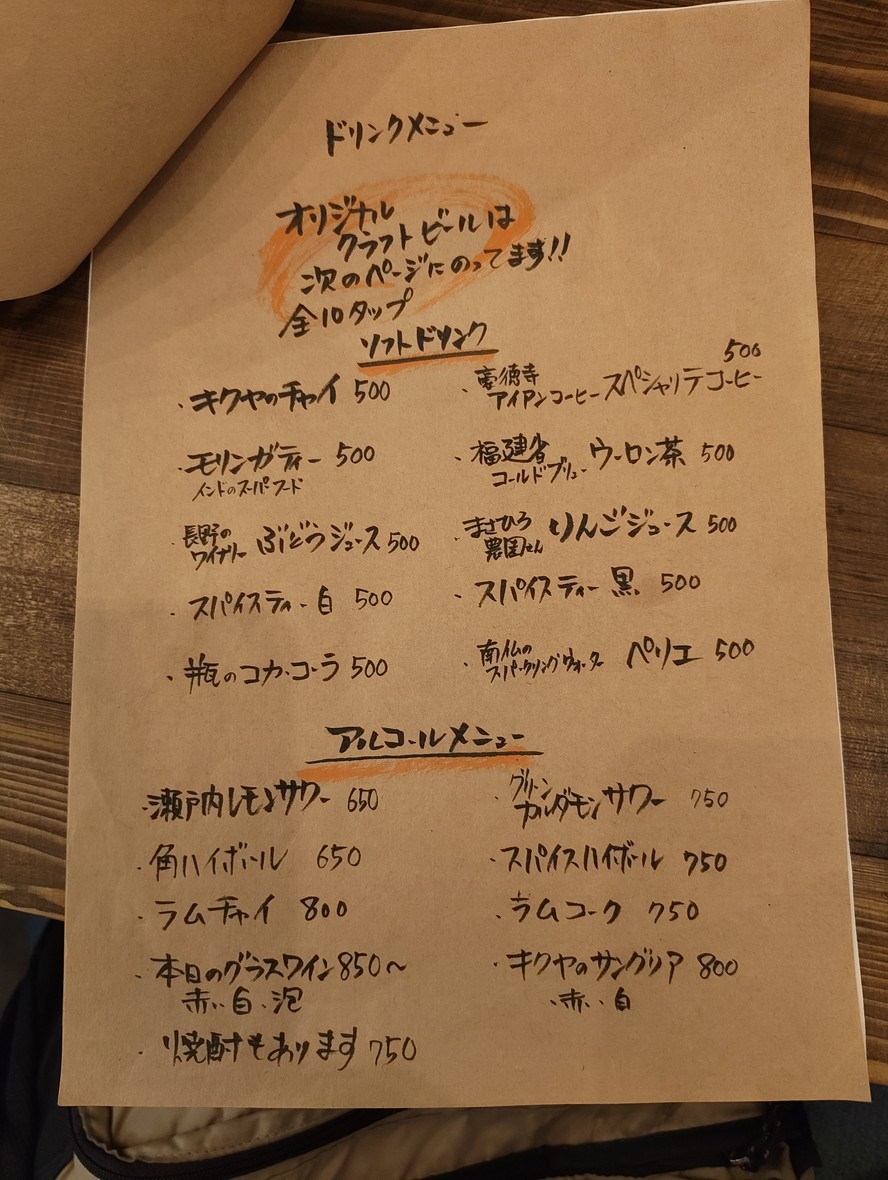 Beer Spice Izakaya Restaurant Kikuya menu 7