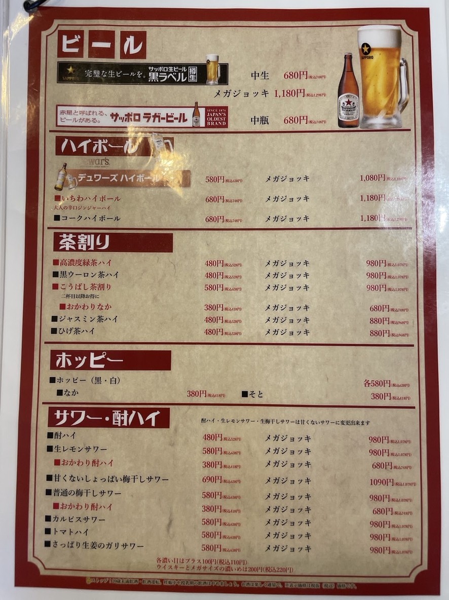 七厘いちわ 西永福店 menu 9