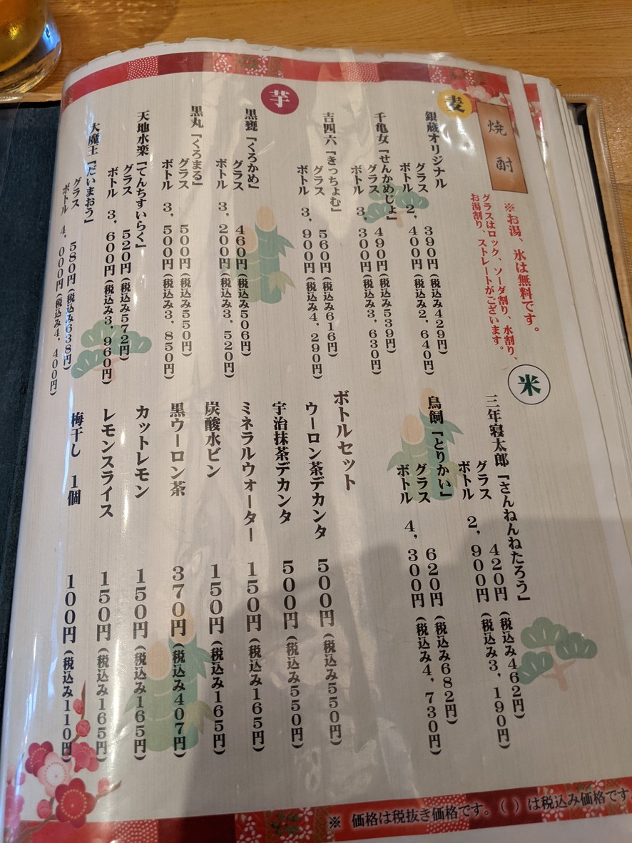 Sushi Ginzo menu 8