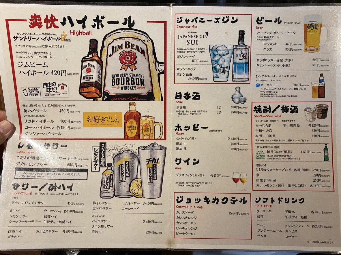 Narimasu Dynamite Sakaba Great menu 6
