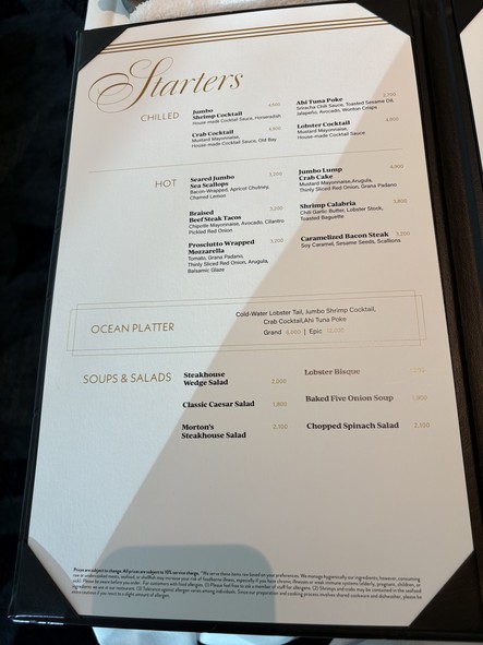 Morton’s Steakhouse Marunouchi