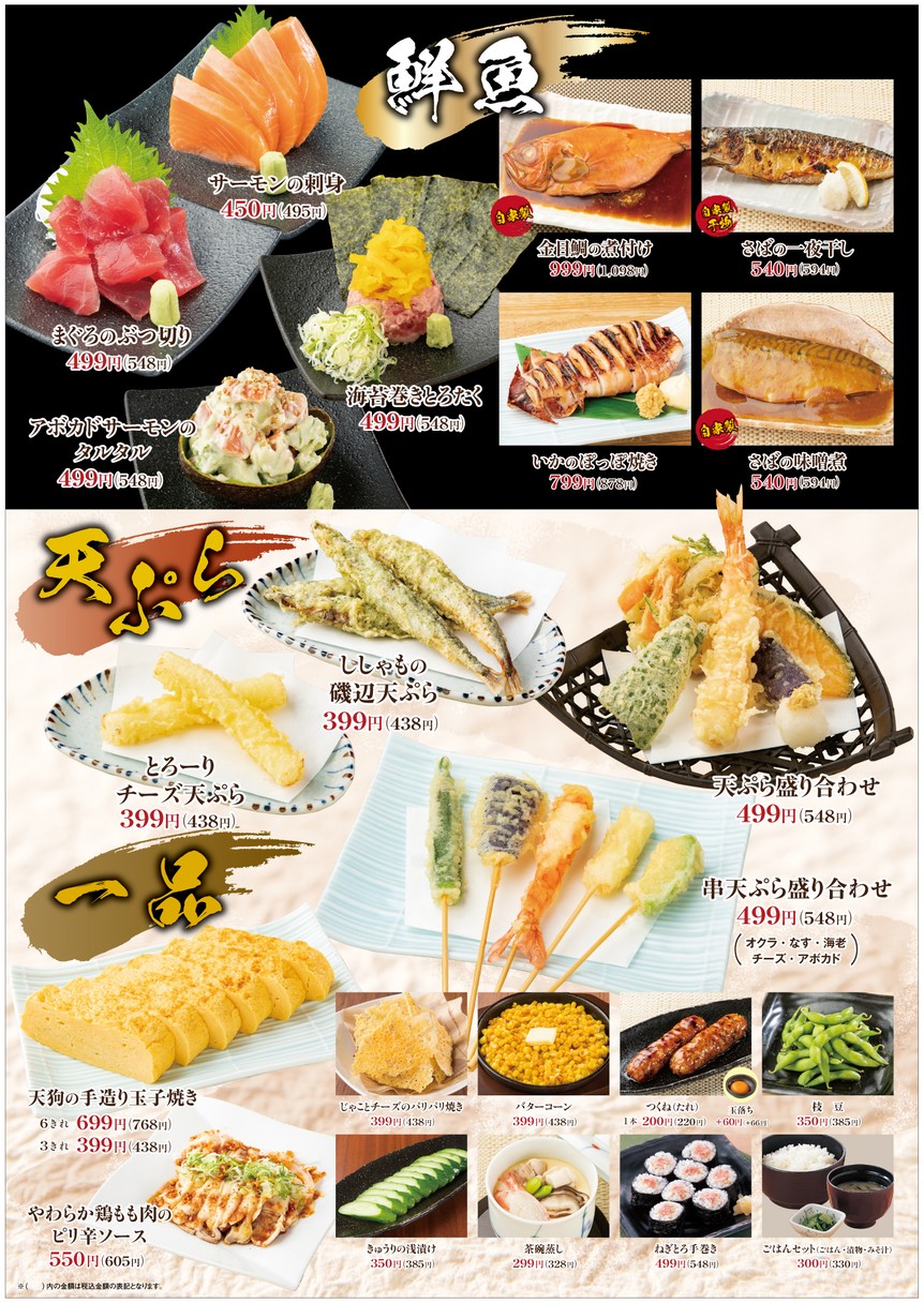 Restaurante Japonés Tengu Kamiitabashi menu 2