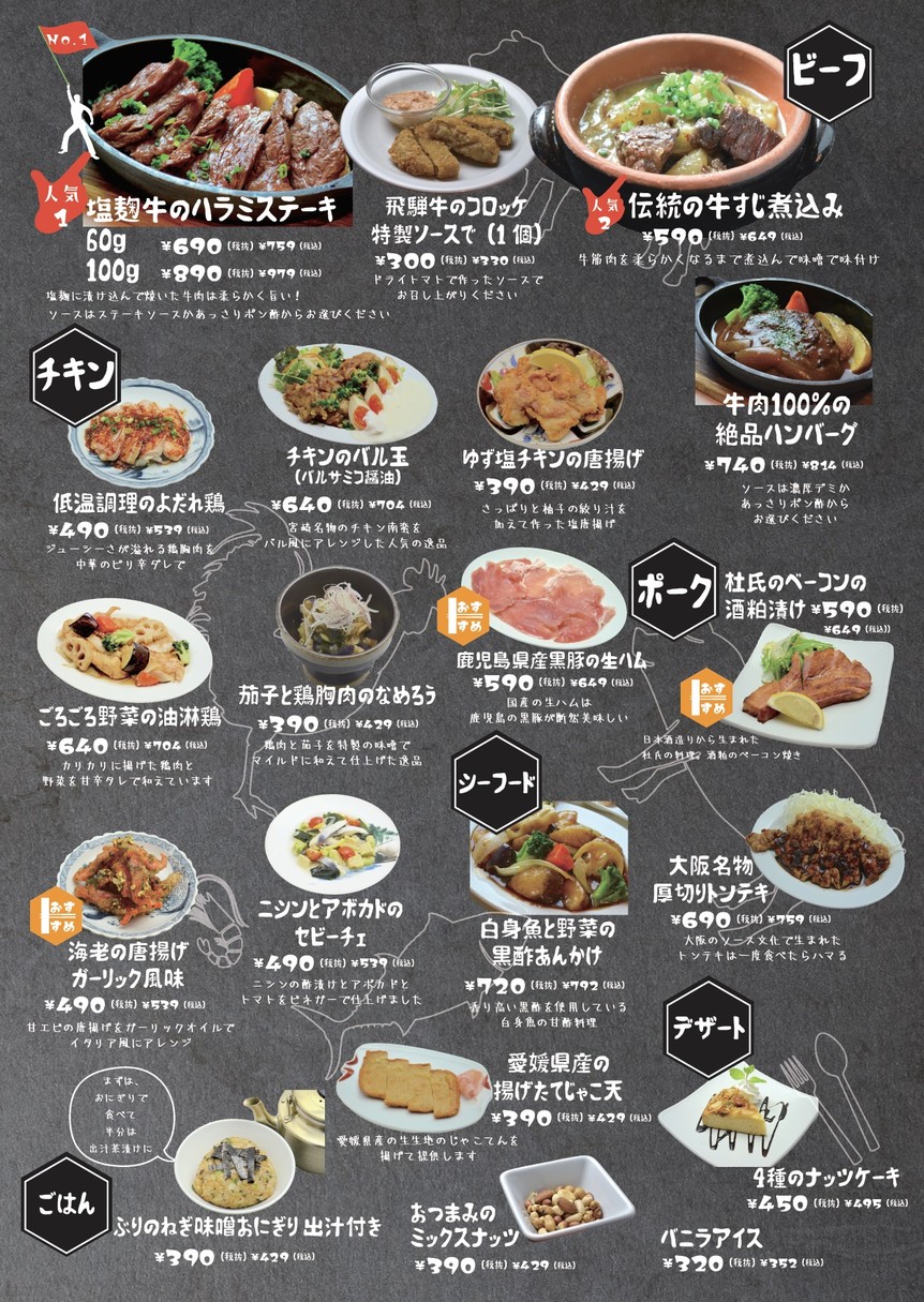 LOCAL STAND Tokyobaru menu 2
