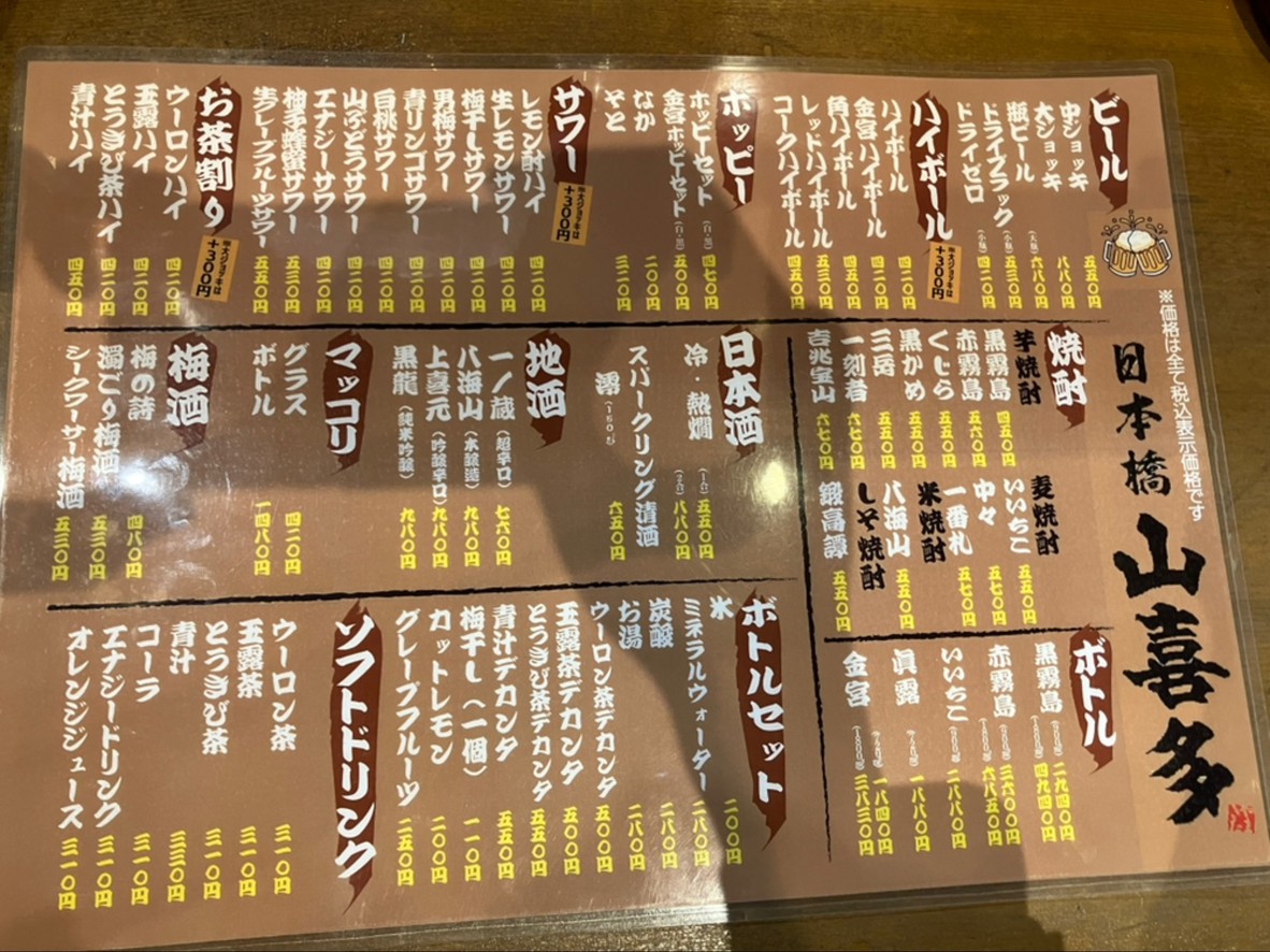 Yamakita menu 1