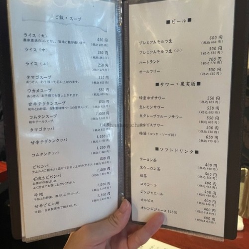 Hoshiya menu 2