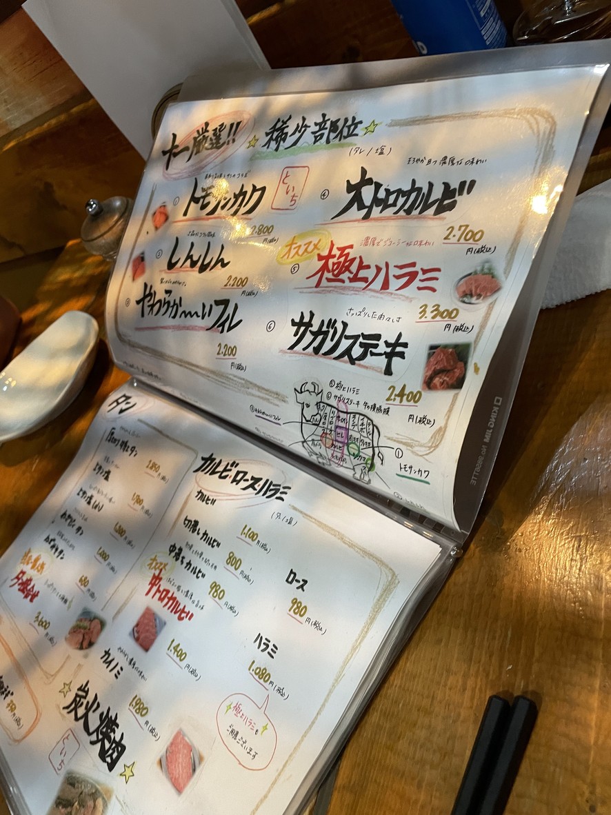 Sumibiyaki Jyuichi Komazawa menu 7