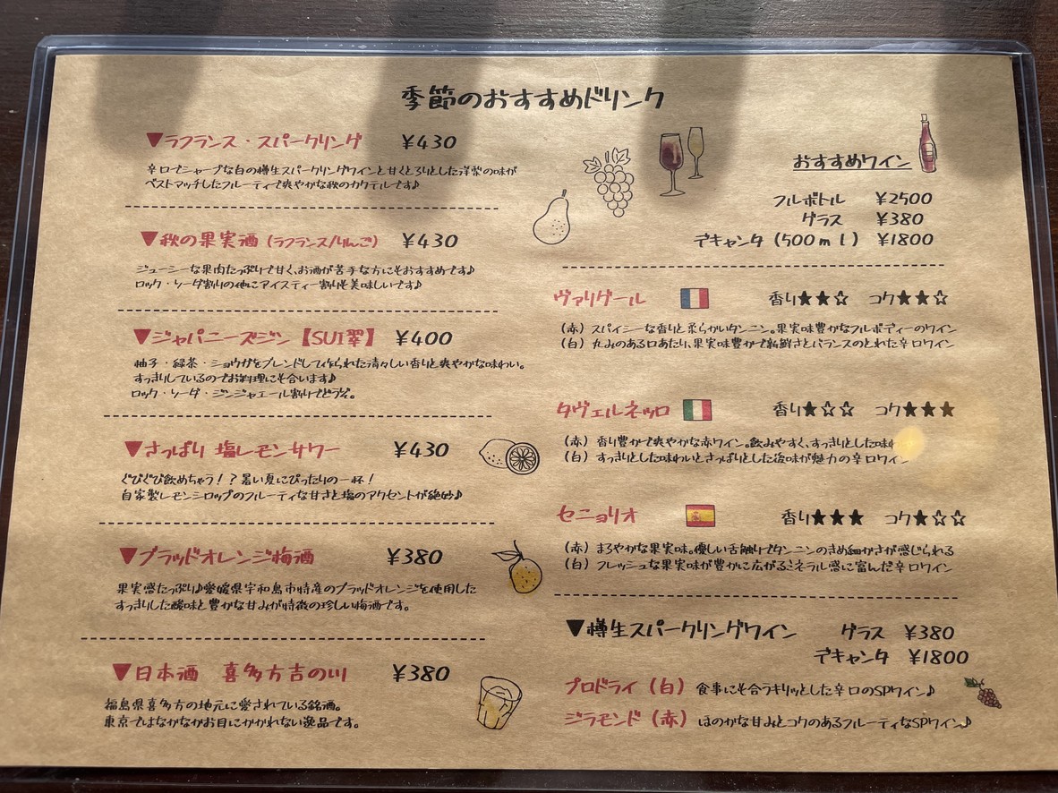 Grand Pa Higashi-Kōenji menu 5