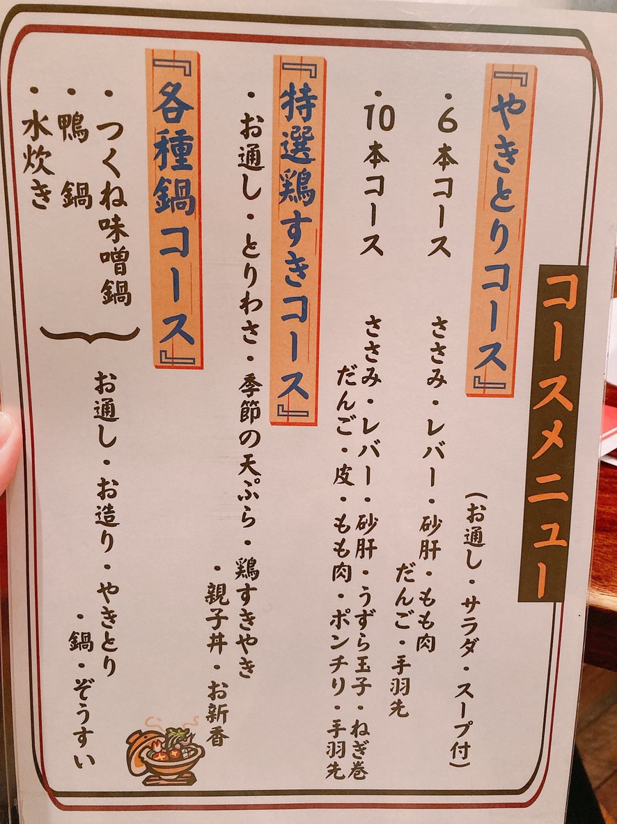 Torishige menu 1
