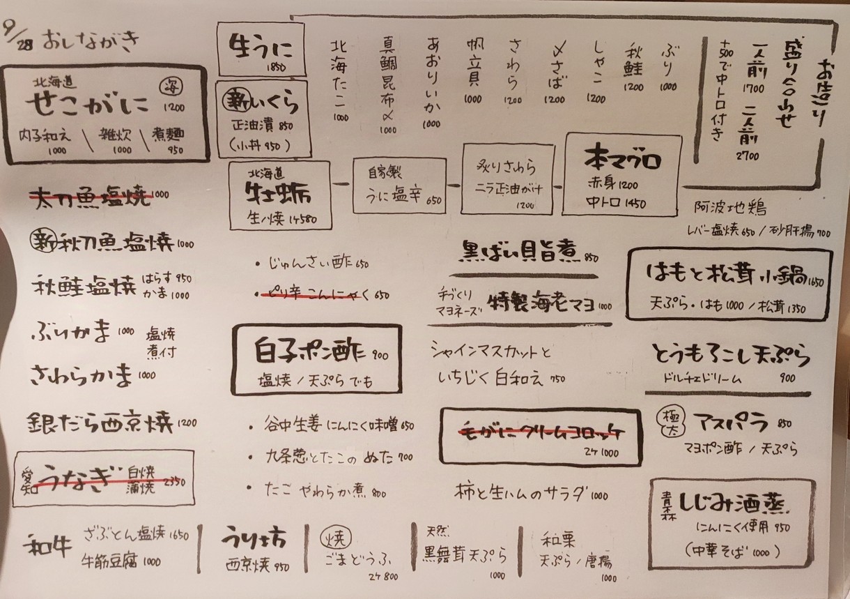Masubuchi menu 2