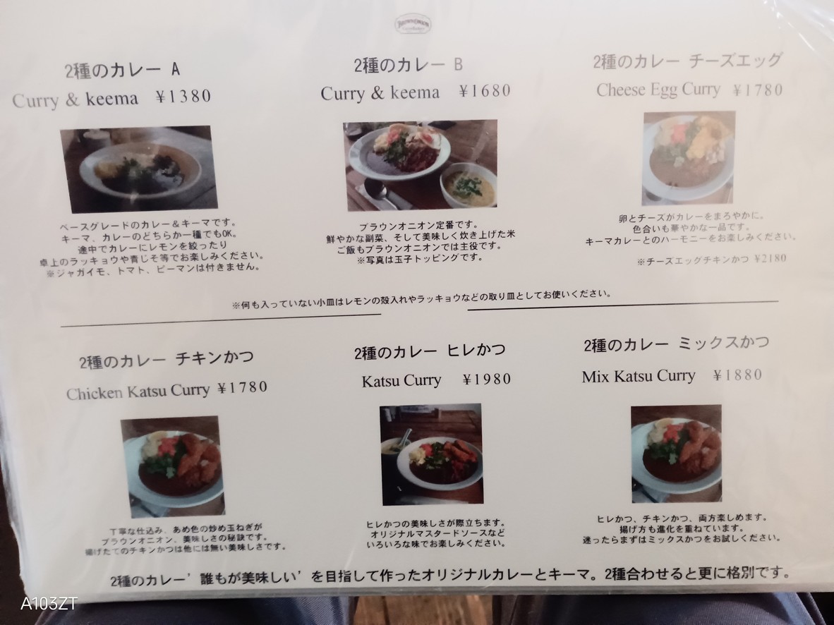 Brown Onion Curry Factory menu 2