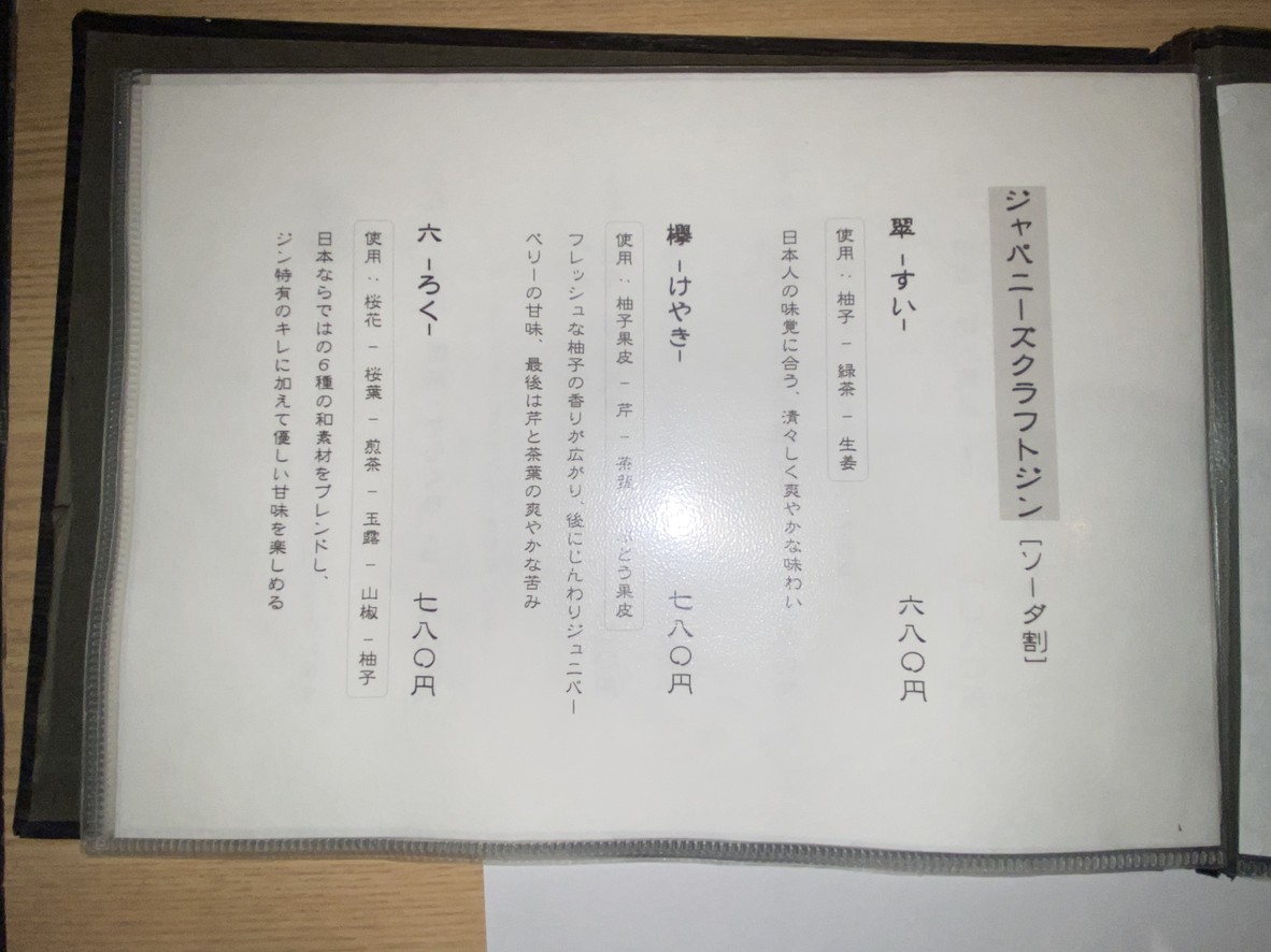 Gyosai Yura Tei menu 6