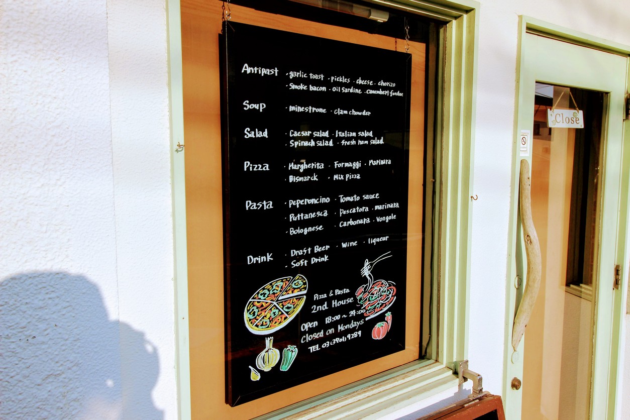 Pizza Second House menu 1