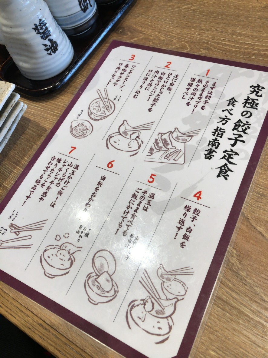 Nikujiru Gyoza no Dandan Dadan Tienda Sasazuka-Daimyo menu 3