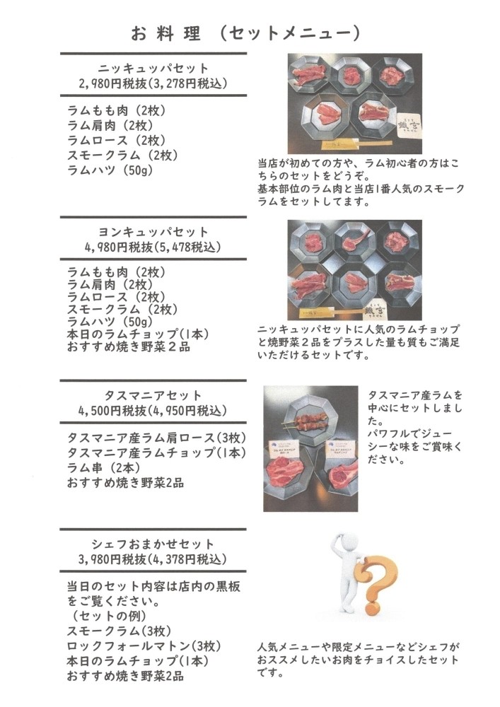 Ebisu Tetsugen menu 2