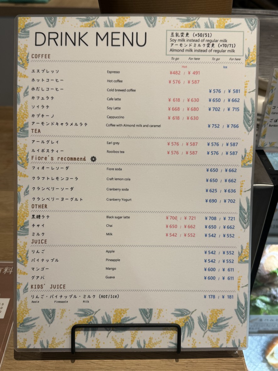 TRASPARENTE il Fiore menu 3