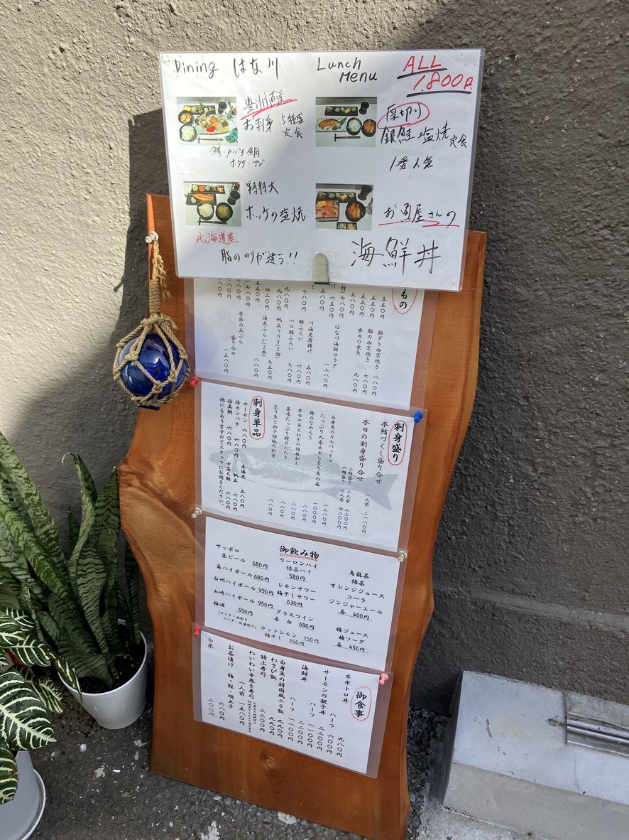 Hanagawa Part 2 menu 1