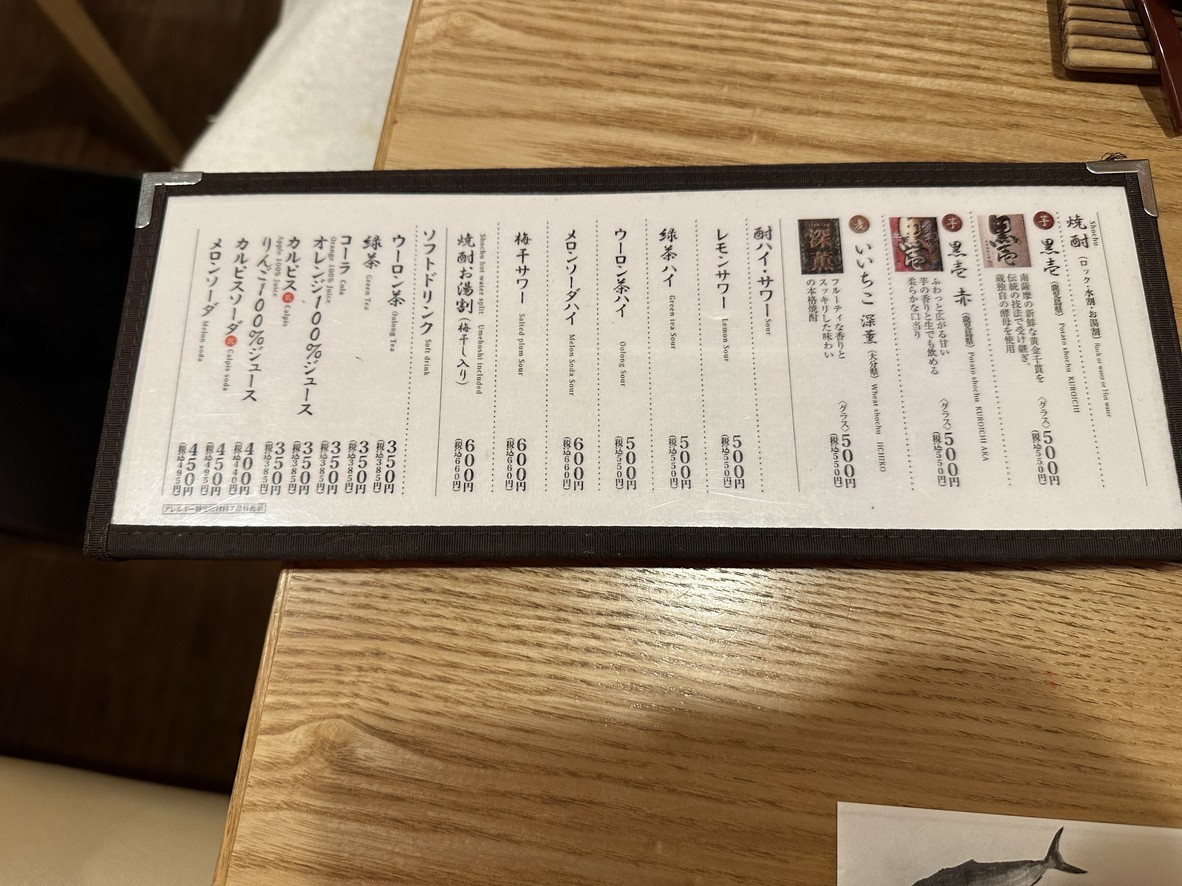 Tsukiji Tamasushi Wing Takanawa menu 8