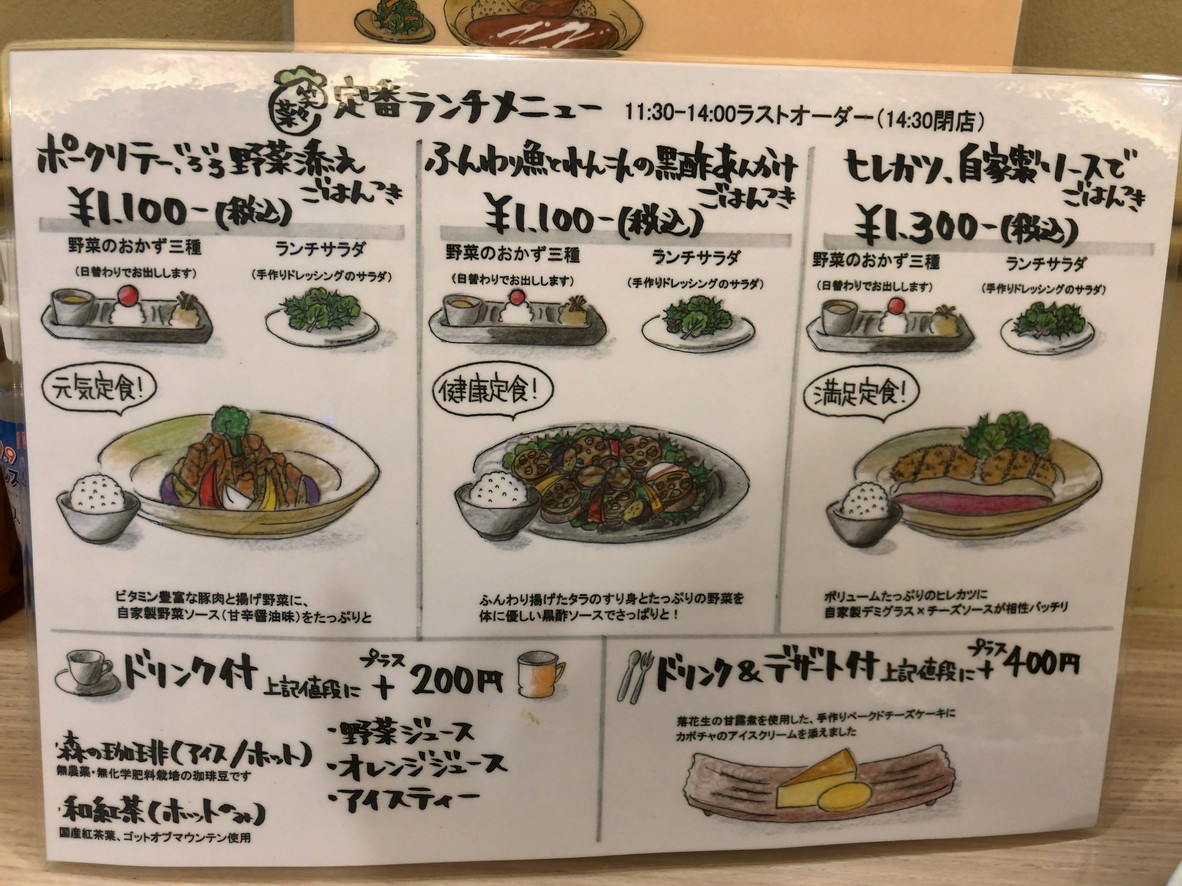 Nanae menu 1