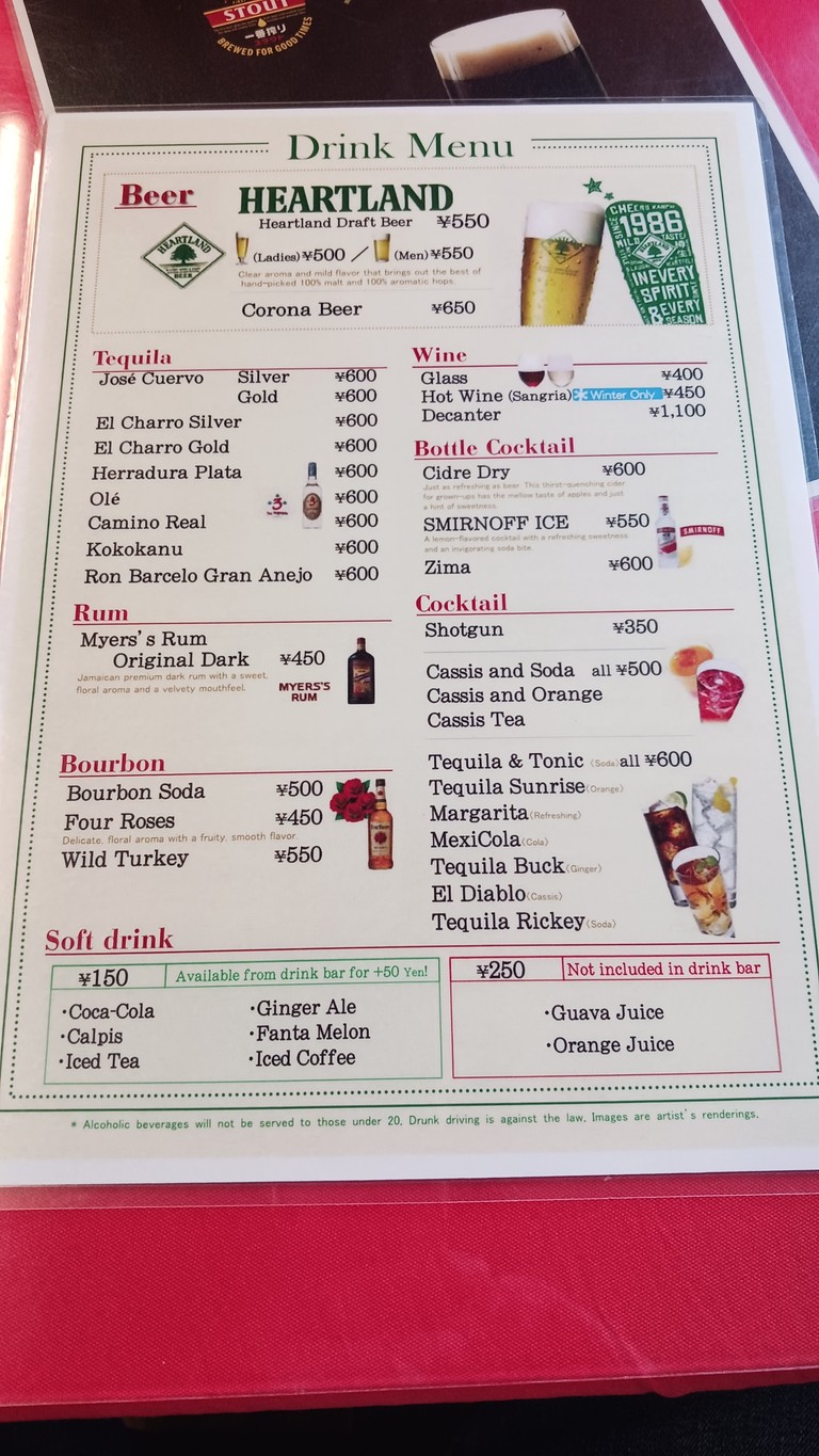 3B Tacos menu 2