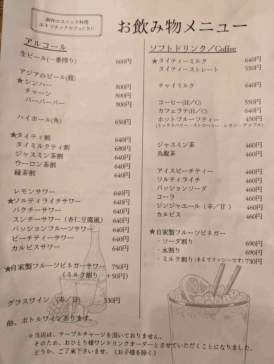 Exotic Cafe CBC menu 3