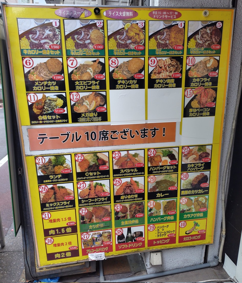 Kitchen Calorie menu 2