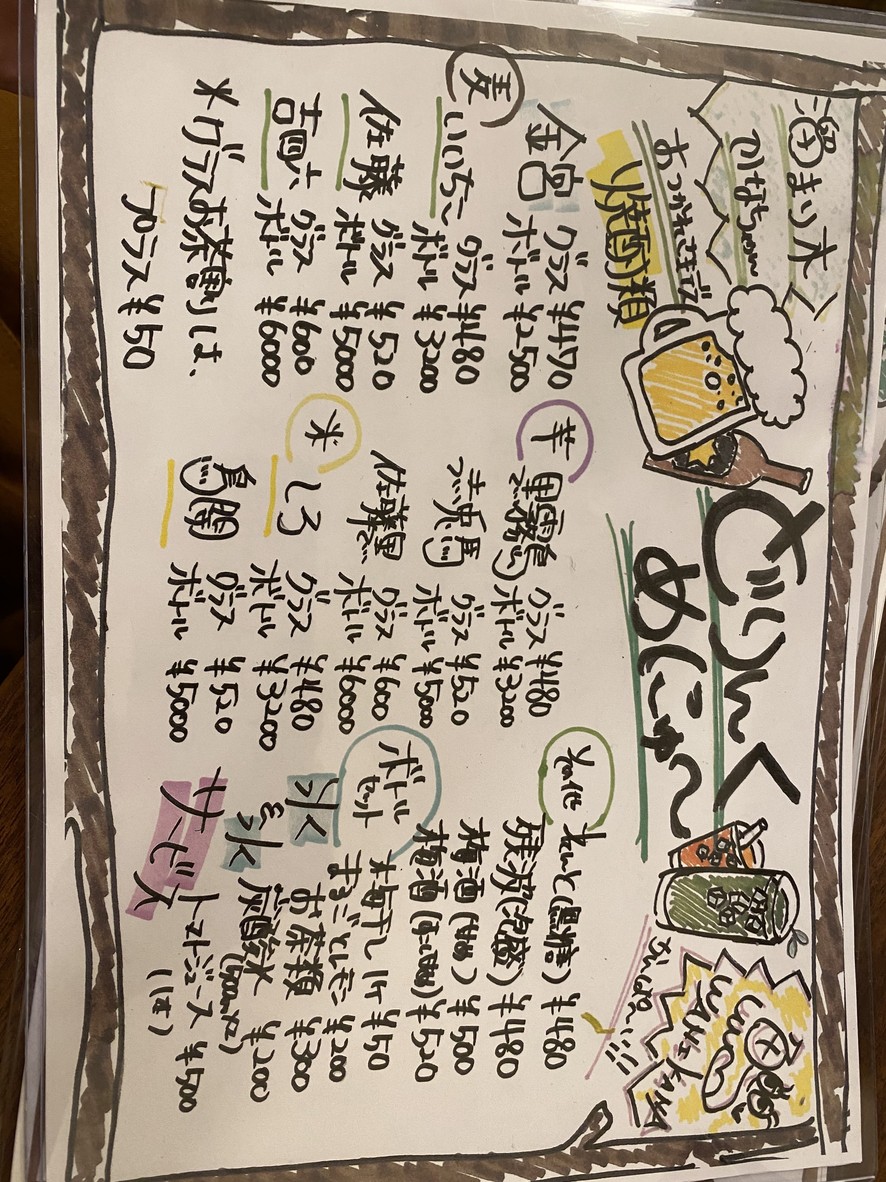 Tamari-gi Kanachan menu 1