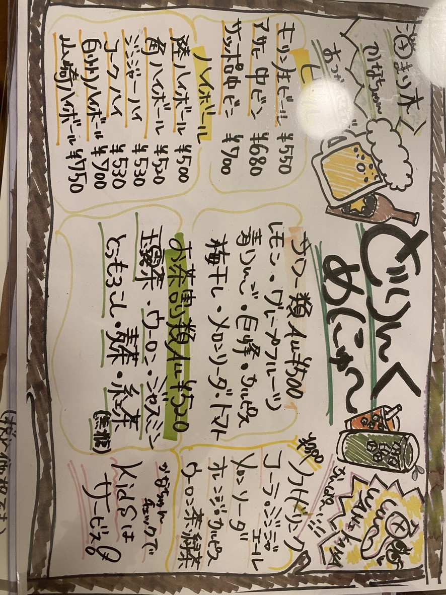Tamari-gi Kanachan menu 2