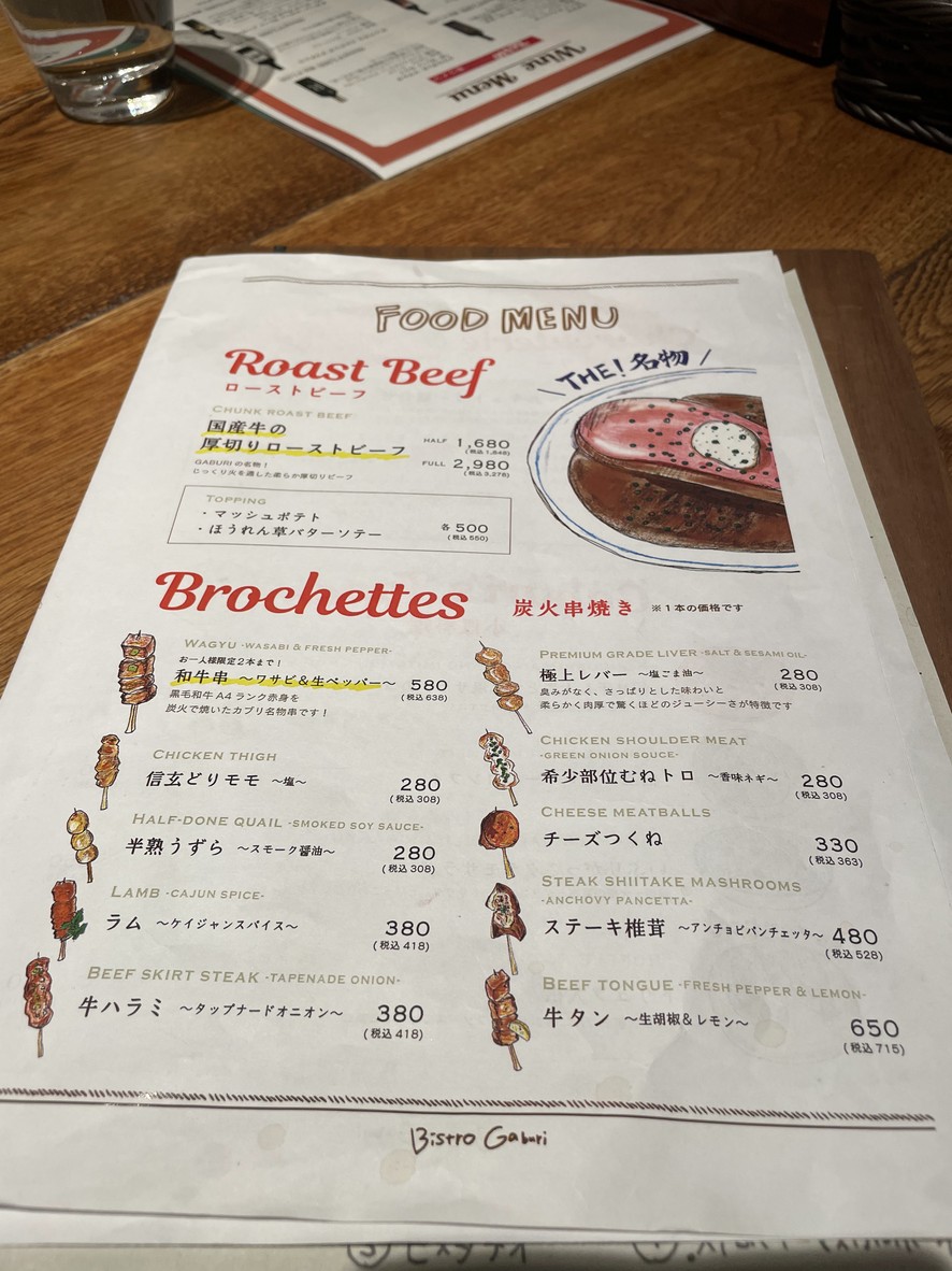 Bistro Gaburi menu 4