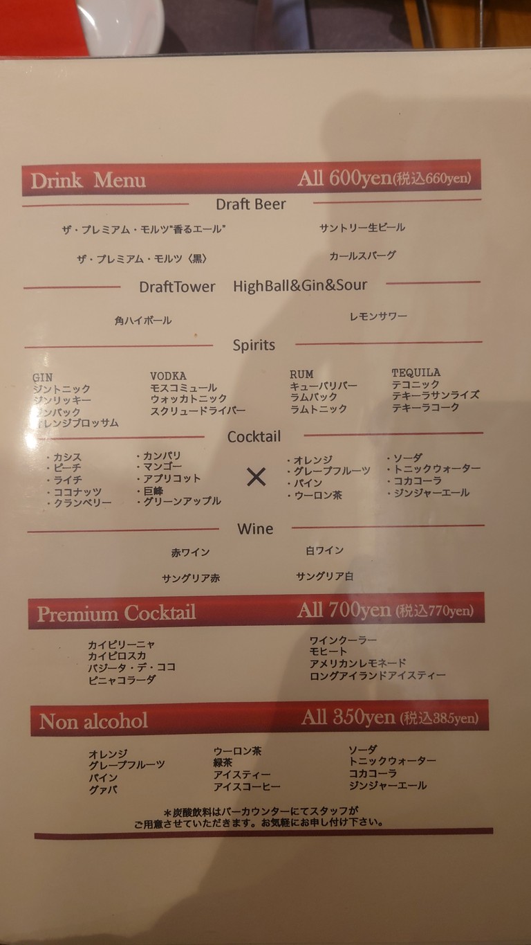 Churrasco Restaurant ALEGRIA Nerima menu 3