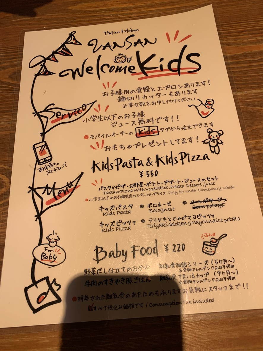 Italian Kitchen VANSAN Mizonoguchi menu 4