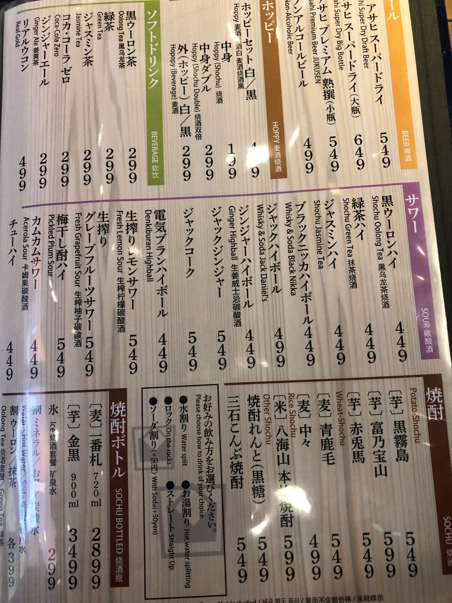 Uohama menu 6