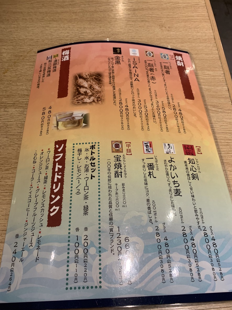 Genchan Shokudo Tokyo Opera City Store menu 7