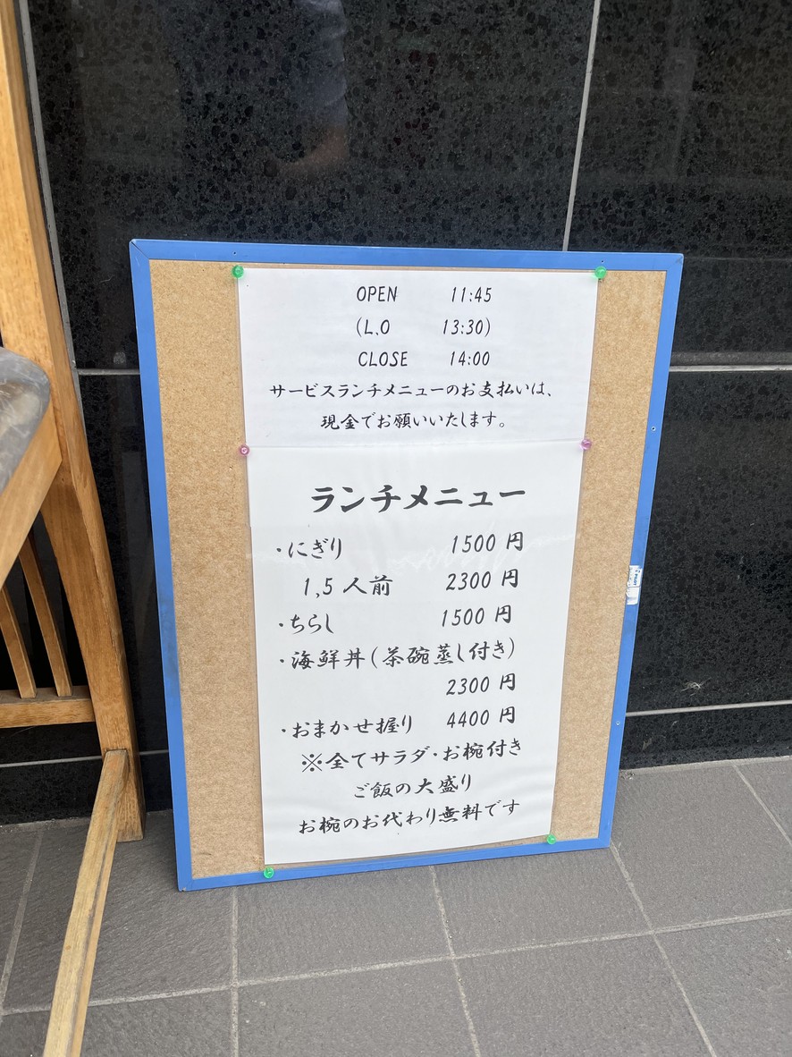Sushi Cho menu 1