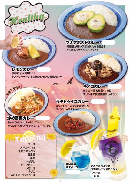 Moyan Curry menu 3