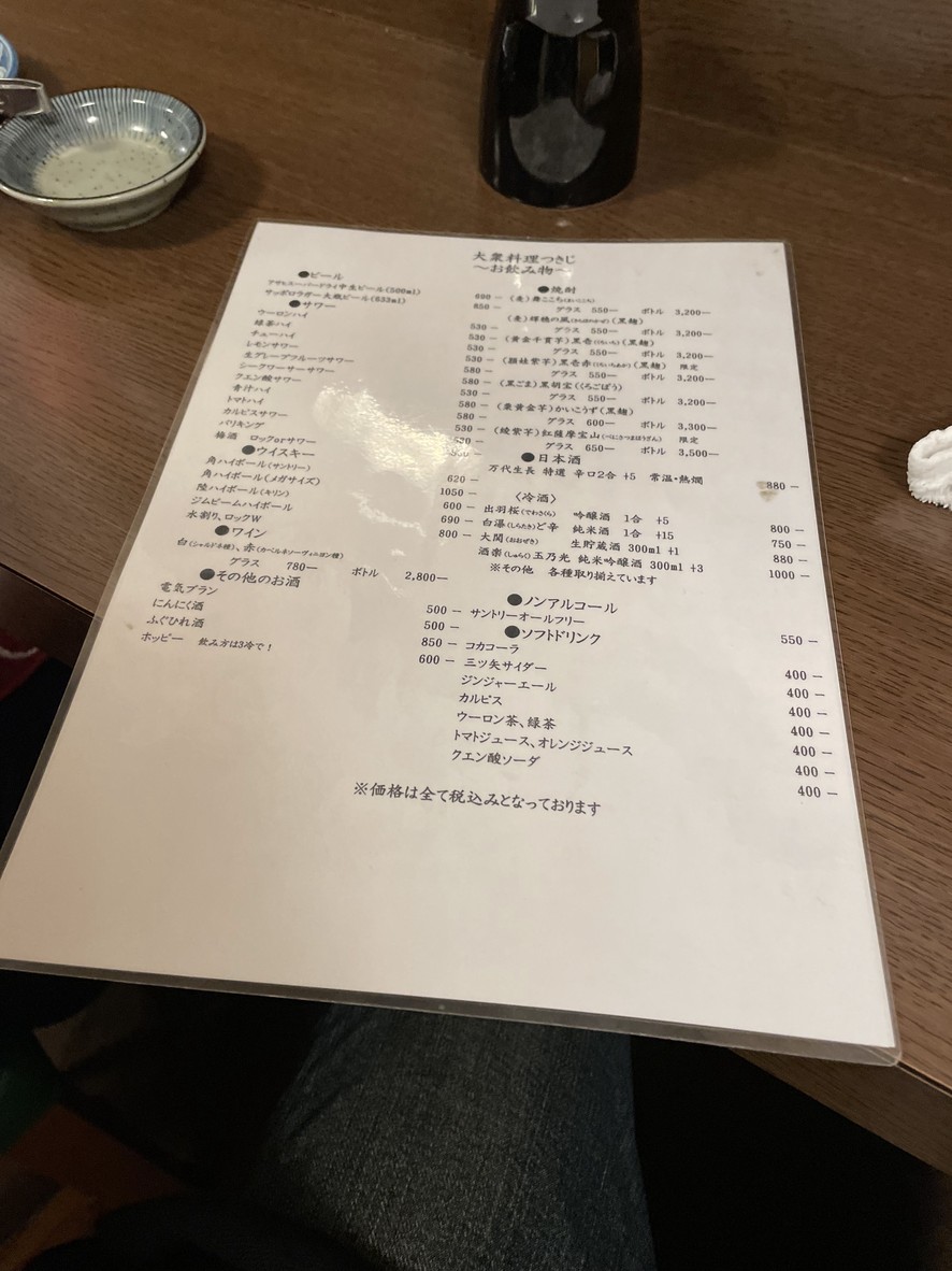 Tsukiji menu 2