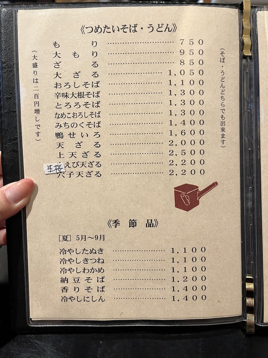 Kawamura menu 2
