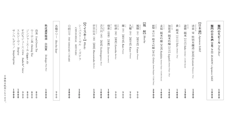 Ginza Seamon menu 5