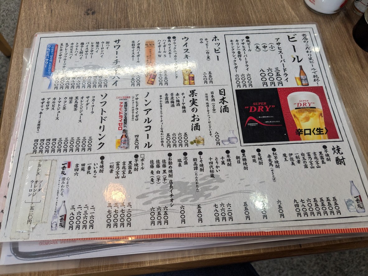 Taraku Sushi menu 6