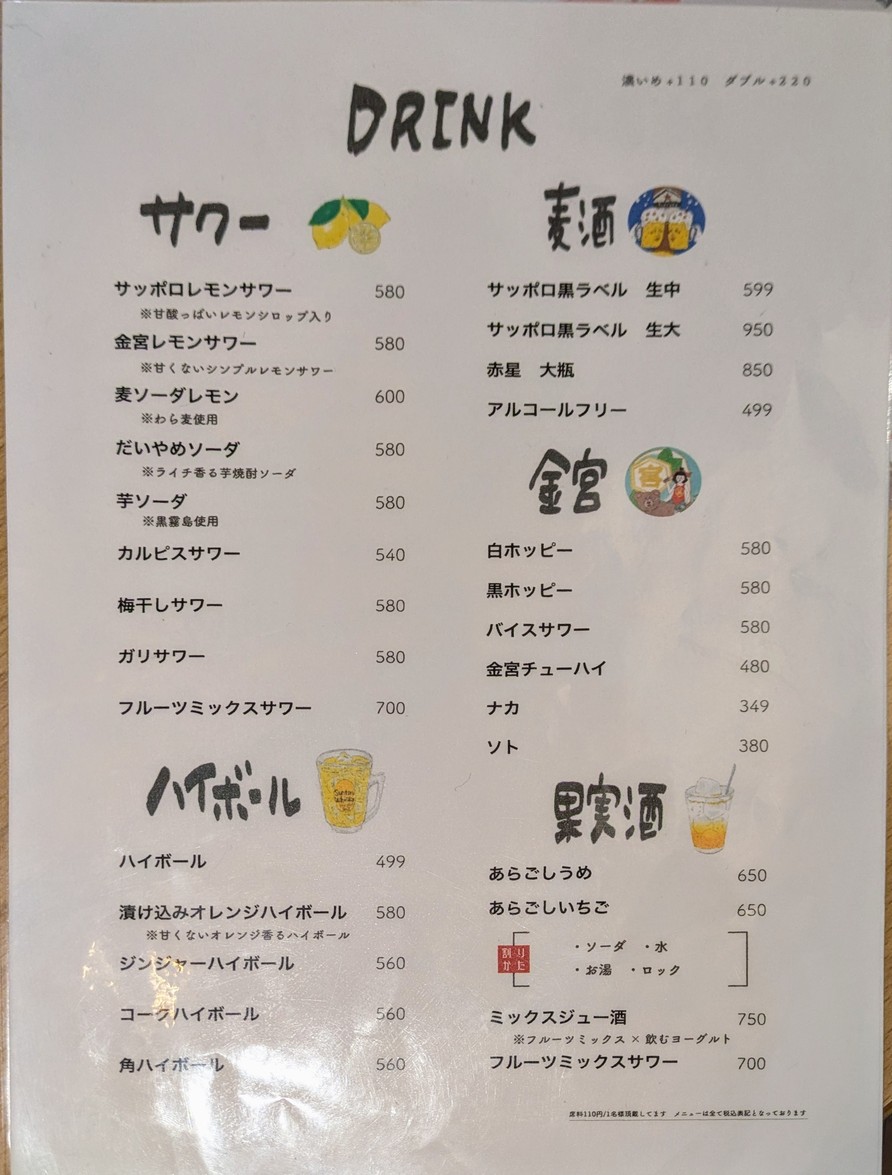 SUSHI SUMIBI YOGA Branch menu 3