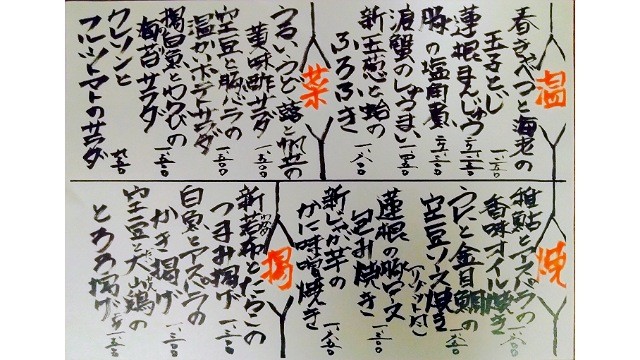 Matsu Shimokitazawa menu 2