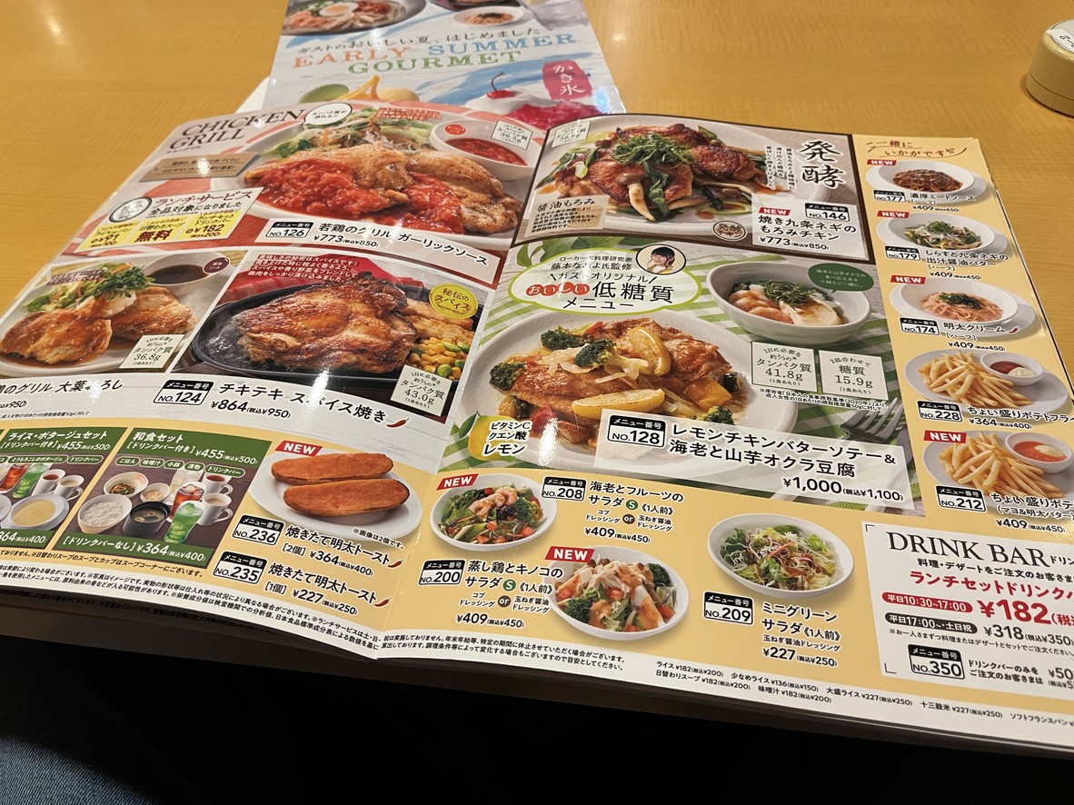 Gusto Hatsudai Station North Exit Store menu 2