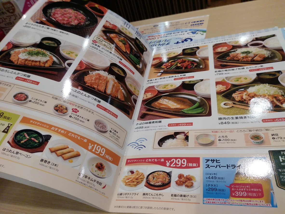 Gusto Setagaya Kamiuma Branch menu 4