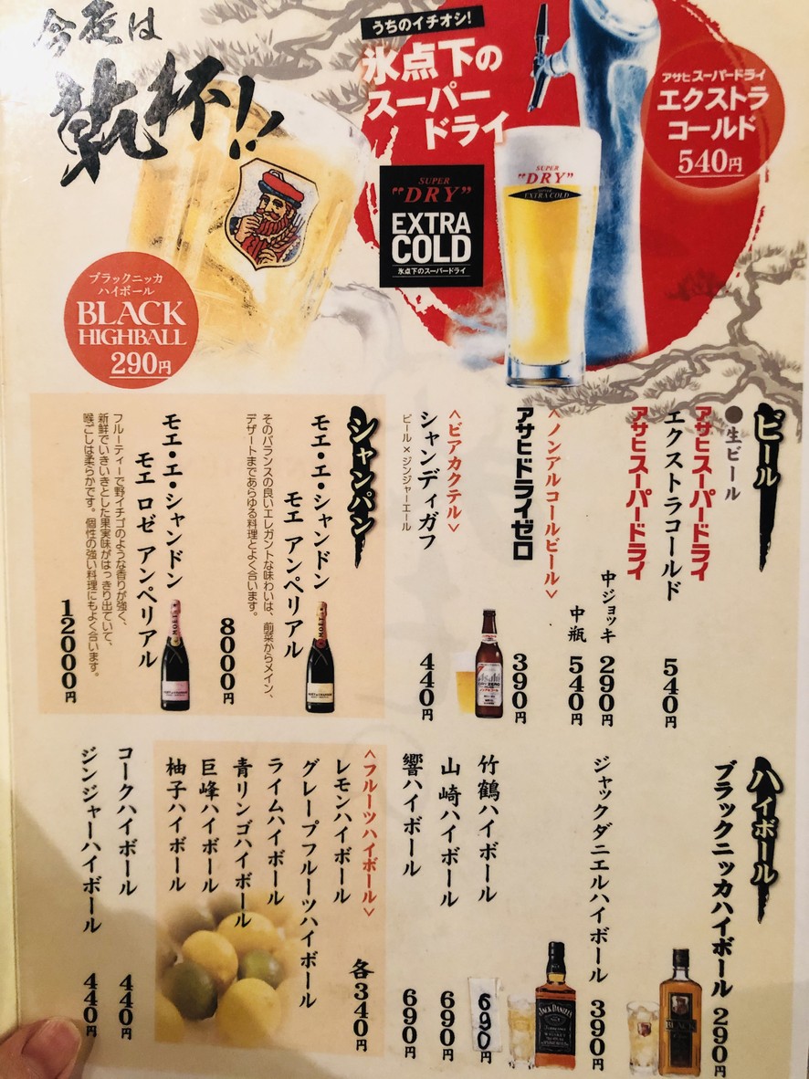 Kuradori Monzennakacho Main Branch menu 7