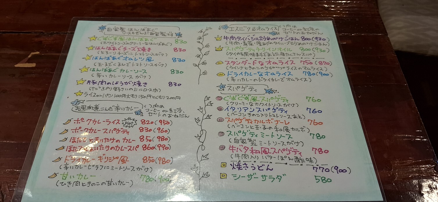 Guzuguzu menu 2
