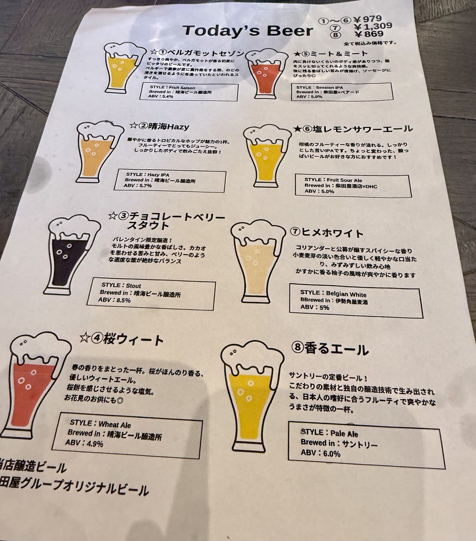 Shibataya Harumi menu 3