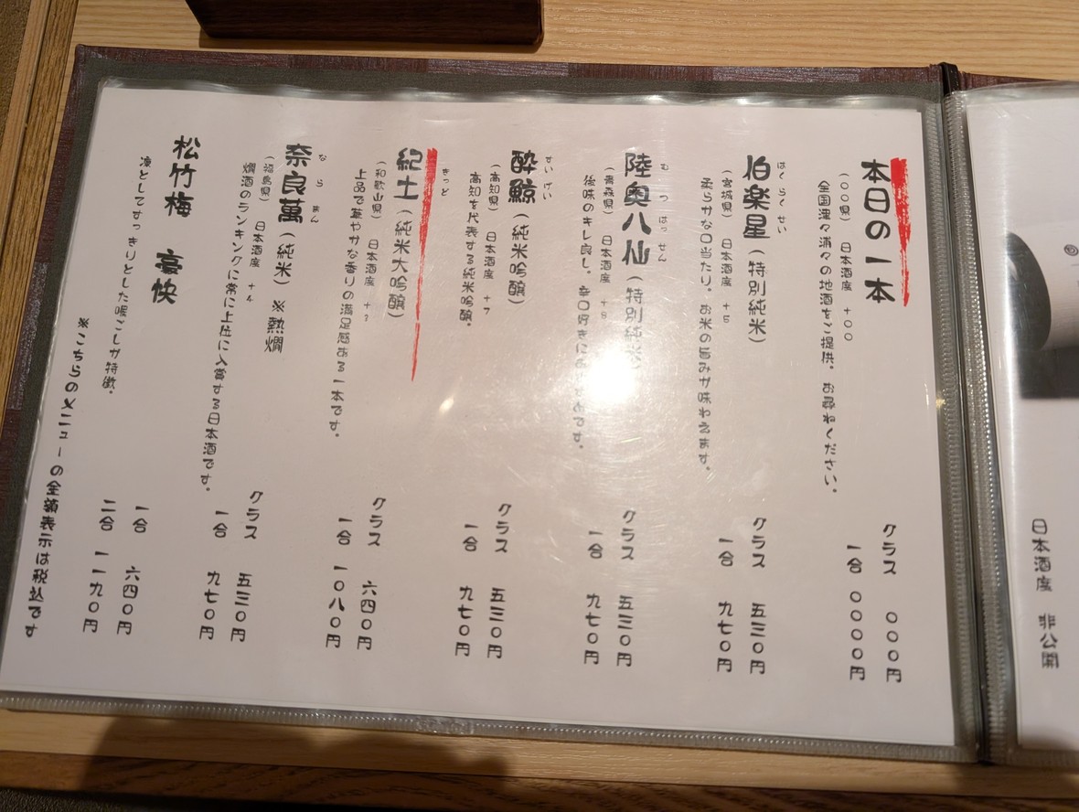 Godaigo Akasaka Annex menu 7