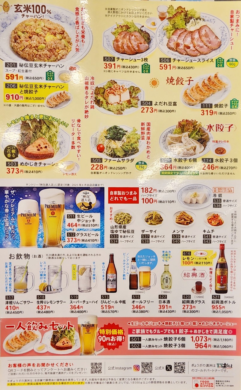 Gyoza no Manshu Wakoshi Sta. South menu 3