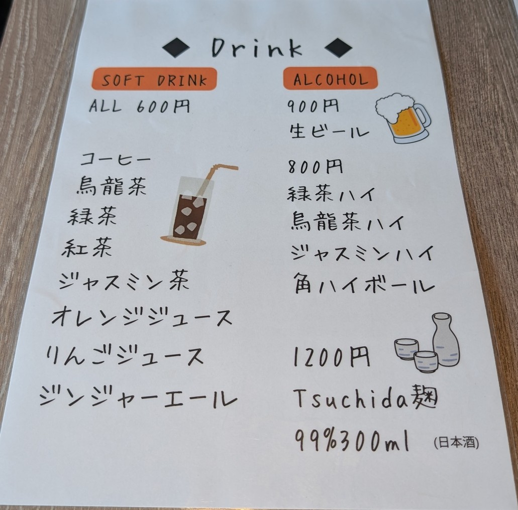 Tamago Gurashi menu 3